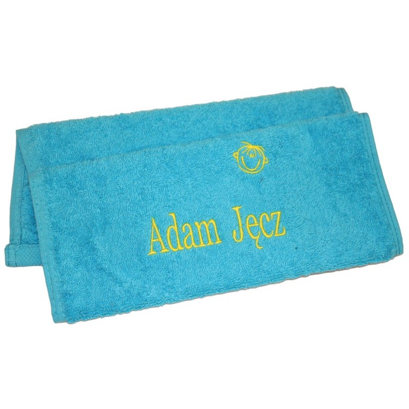 Ręcznik dla Dziecka z napisem haftem